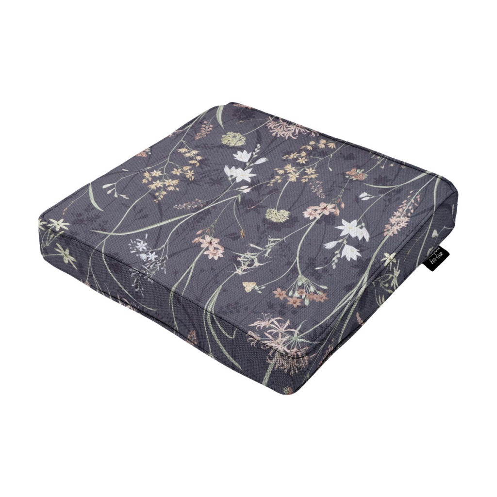 Luxury seat cushion ca.40x40cm Donna grey canvas eco+