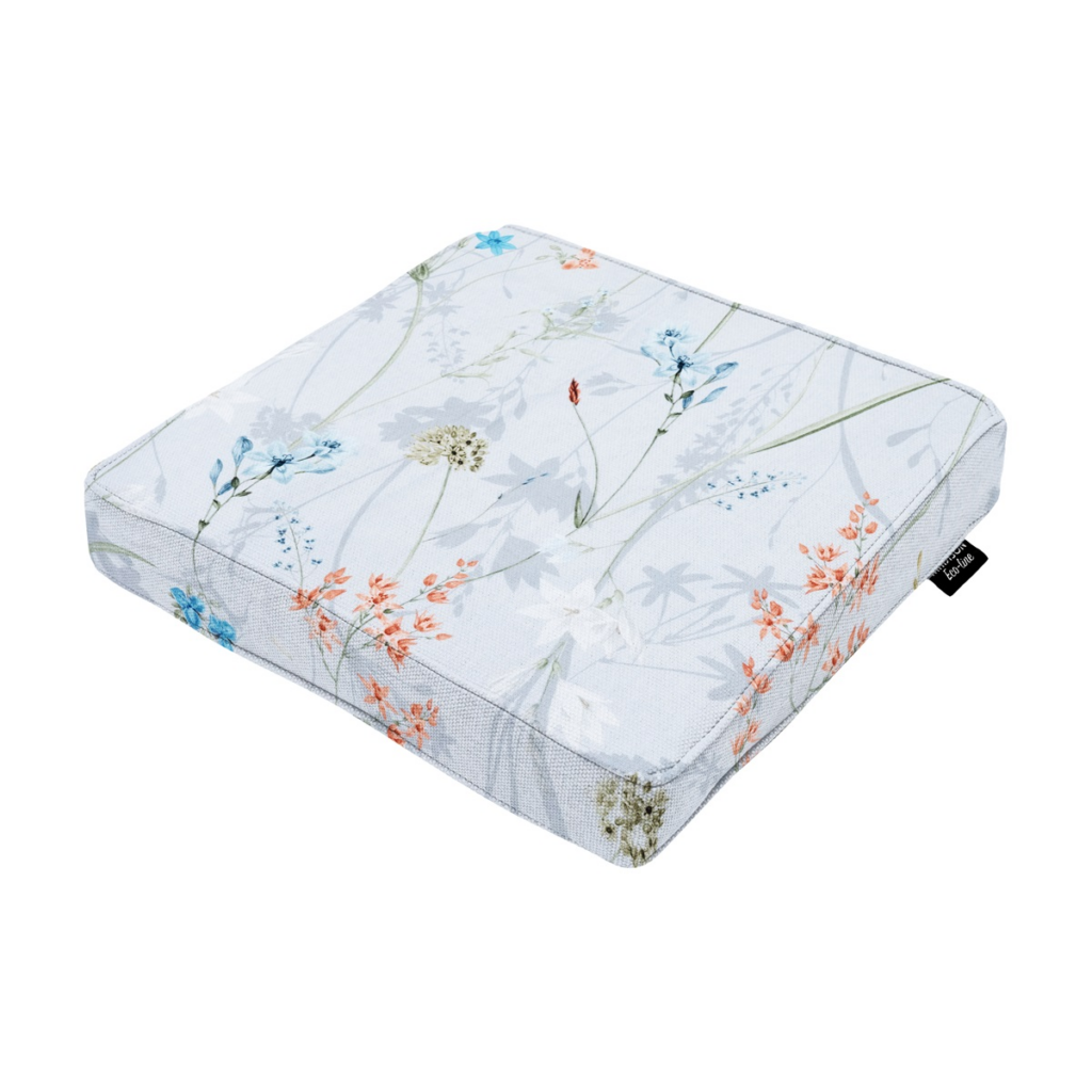 Luxury seat cushion ca.40x40cm Donna azure canvas eco+